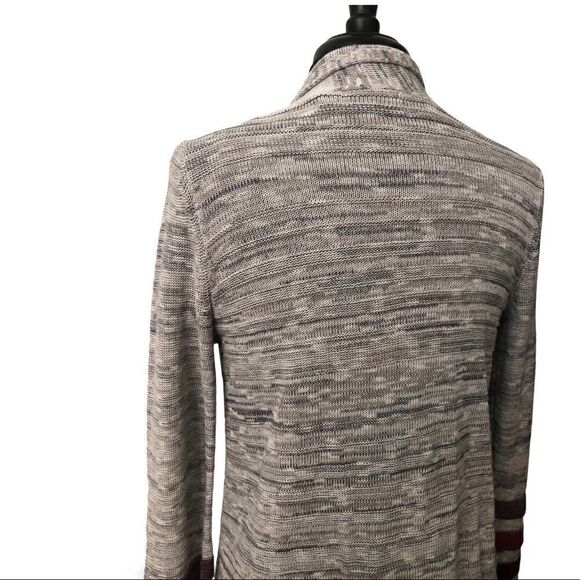 NIC + Zoe Ombré Cuff Gray Space Dye Cardigan Size S - Picture 10 of 15